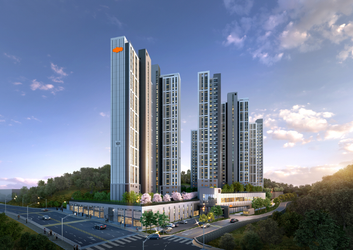 ▲대림산업 ‘e편한세상 가평 퍼스트원’ 아파트 투시도.