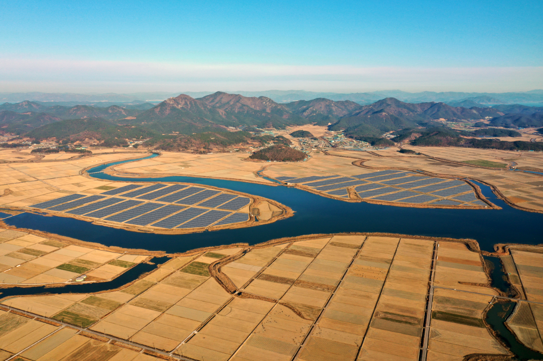 ▲고흥 해창만 태양광 조감도. (사진제공=한국수력원자력)