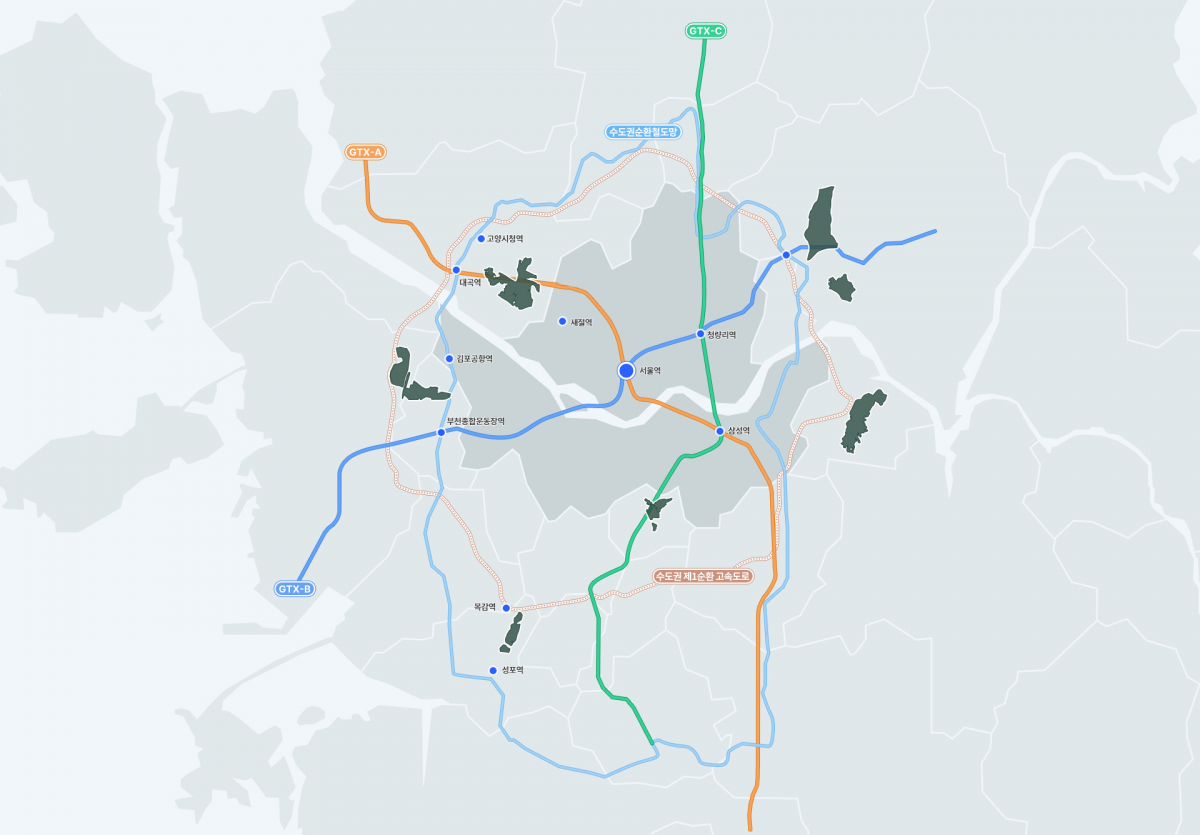 ▲3기신도시 지구별 위치도 (3기신도시 홈페이지)