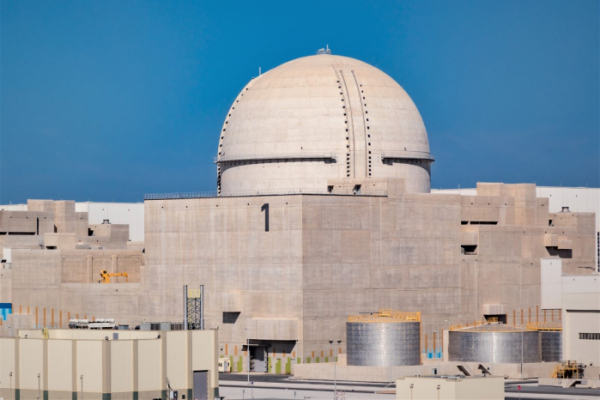 ▲아랍에미리트(UAE) 바라카 원전 1호기 (사진제공=한국전력)