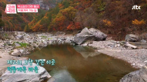 ▲삼척 덕풍계곡(사진=JTBC '갬성캠핑' 방송화면 캡처)