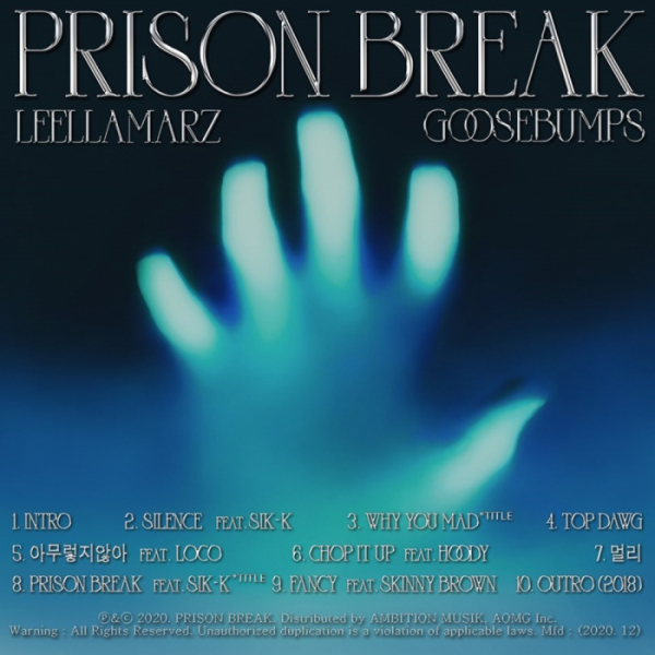 ▲'PRISON BREAK' 트랙리스트(사진제공=AOMG)
