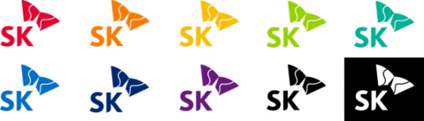 ▲SK그룹의 새로운 CI 색상 (제공=SK)