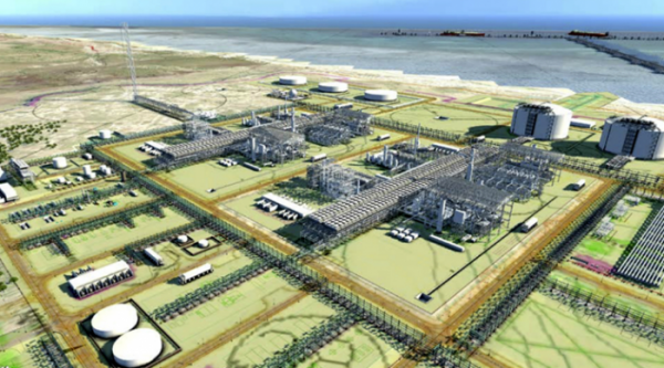 ▲대우건설이 5000억 원(4억5564만 달러) 규모의 모잠비크 '액화천연가스(LNG) 에이리어(Area)1' 공사 계약을 체결했다. 사진은 모잠비크 LNG Area 1 조감도. (자료 제공=대우건설)