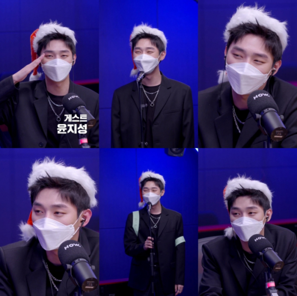 ▲윤지성(사진=네이버 NOW. ‘심야아이돌’ 화면 캡처)