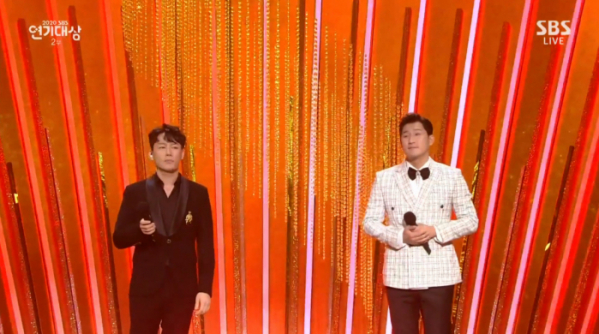 ▲'SBS 연기대상' 강문경, 나상도(사진제공=SBS)