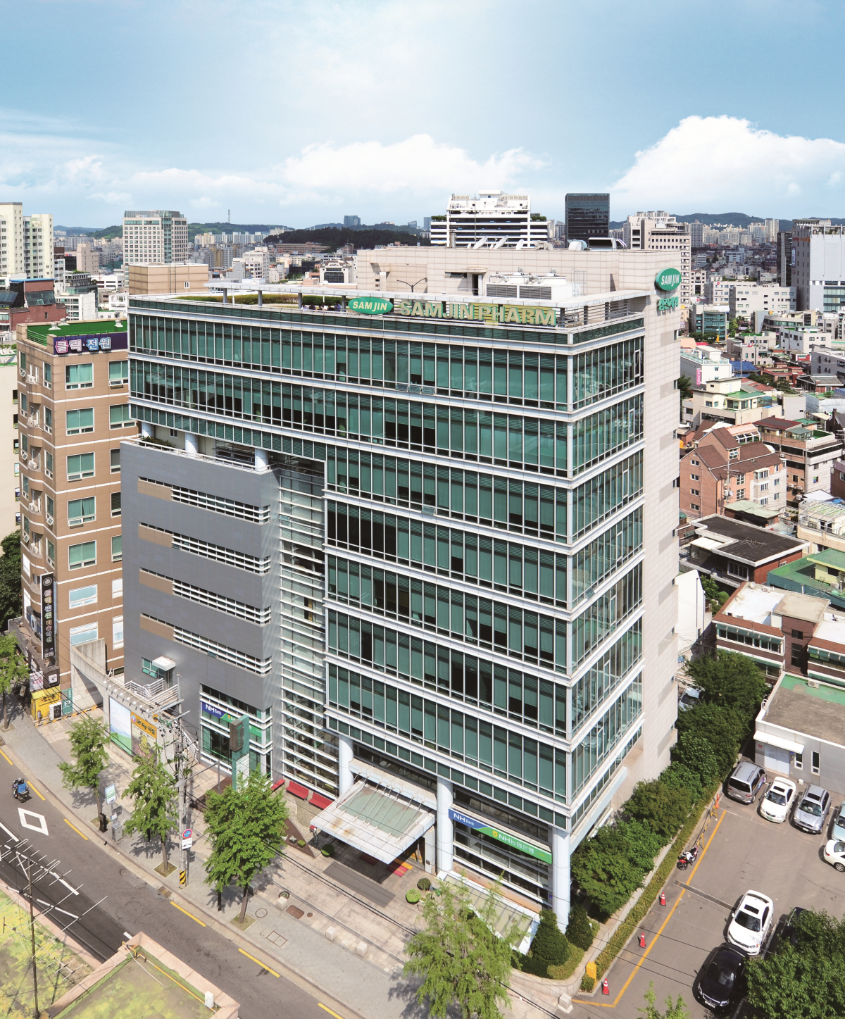 ▲삼진제약 본사 전경 (사진제공=삼진제약)