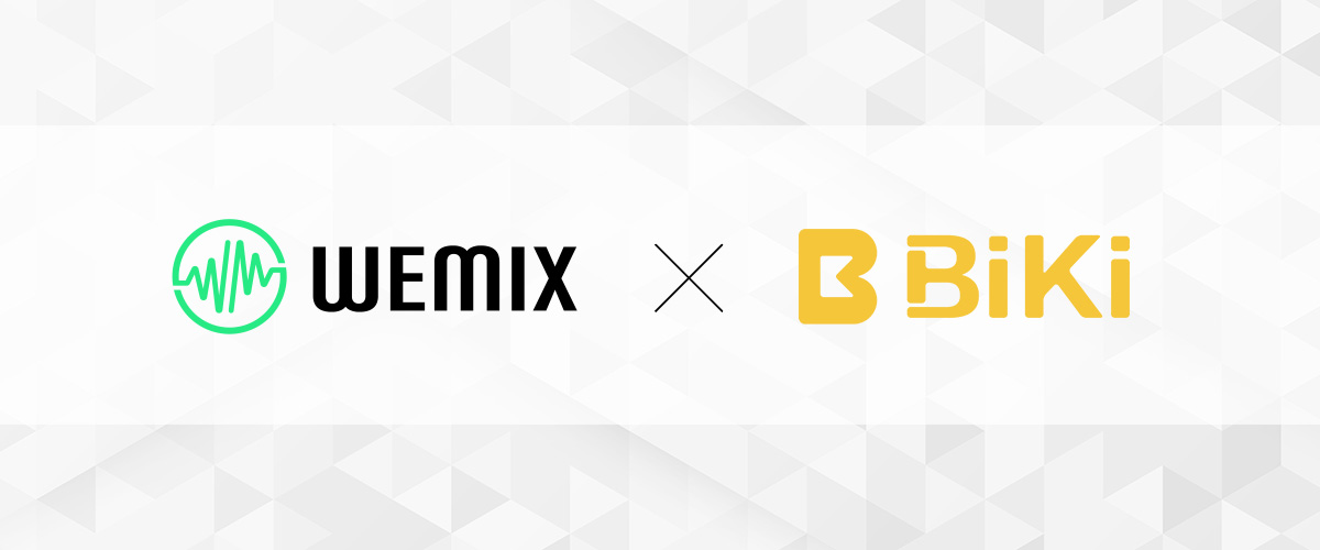 ▲위메이드트리 BiKi 상장 관련 이미지. (사진제공=위메이드트리)