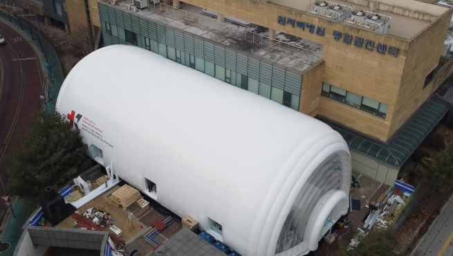 ▲음압병동 외관 모습 (KAIST 남택진 교수팀, 조스리 스튜디오)