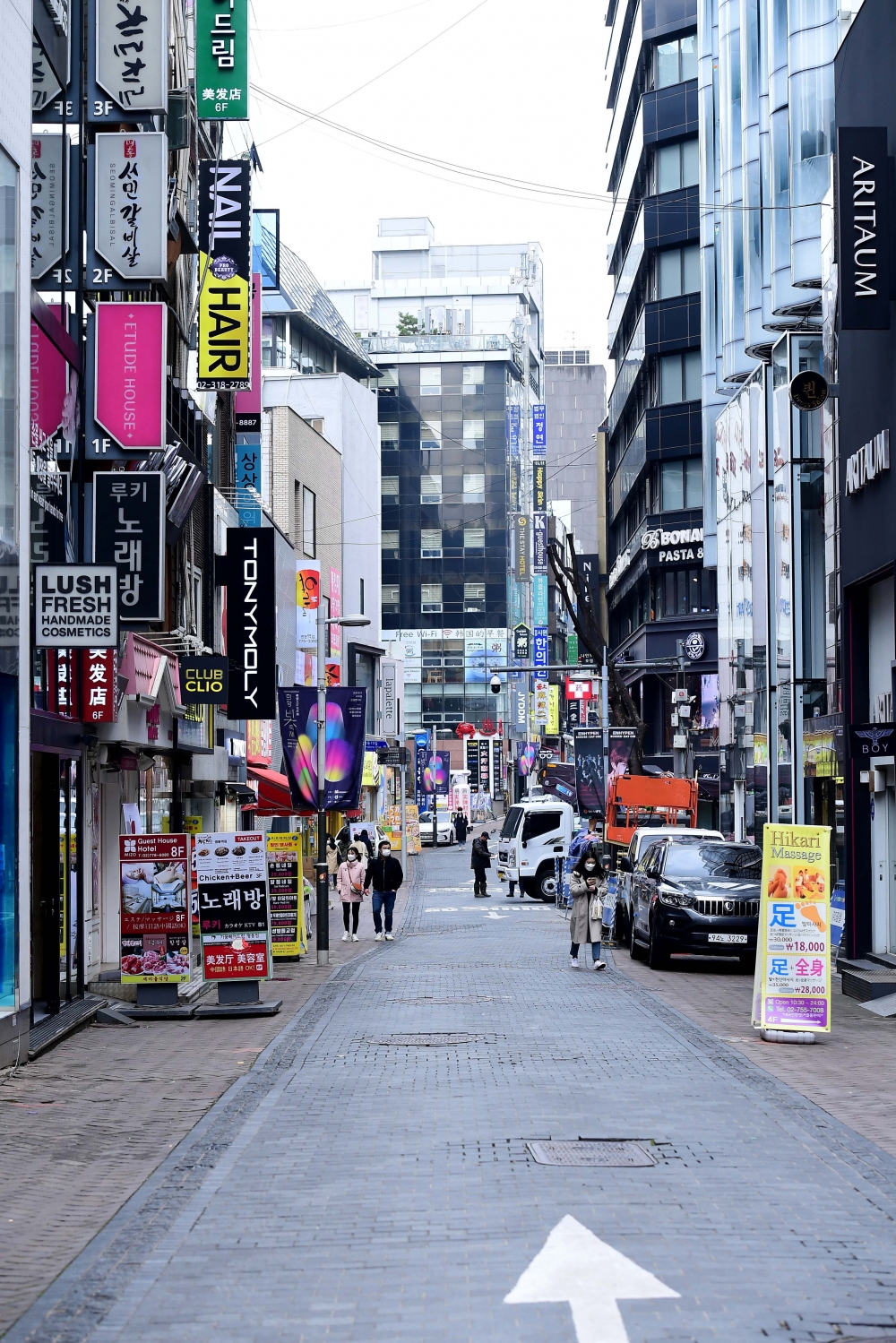 ▲거리두기 기간 주말에 한산한 서울 시내. (이투데이DB)