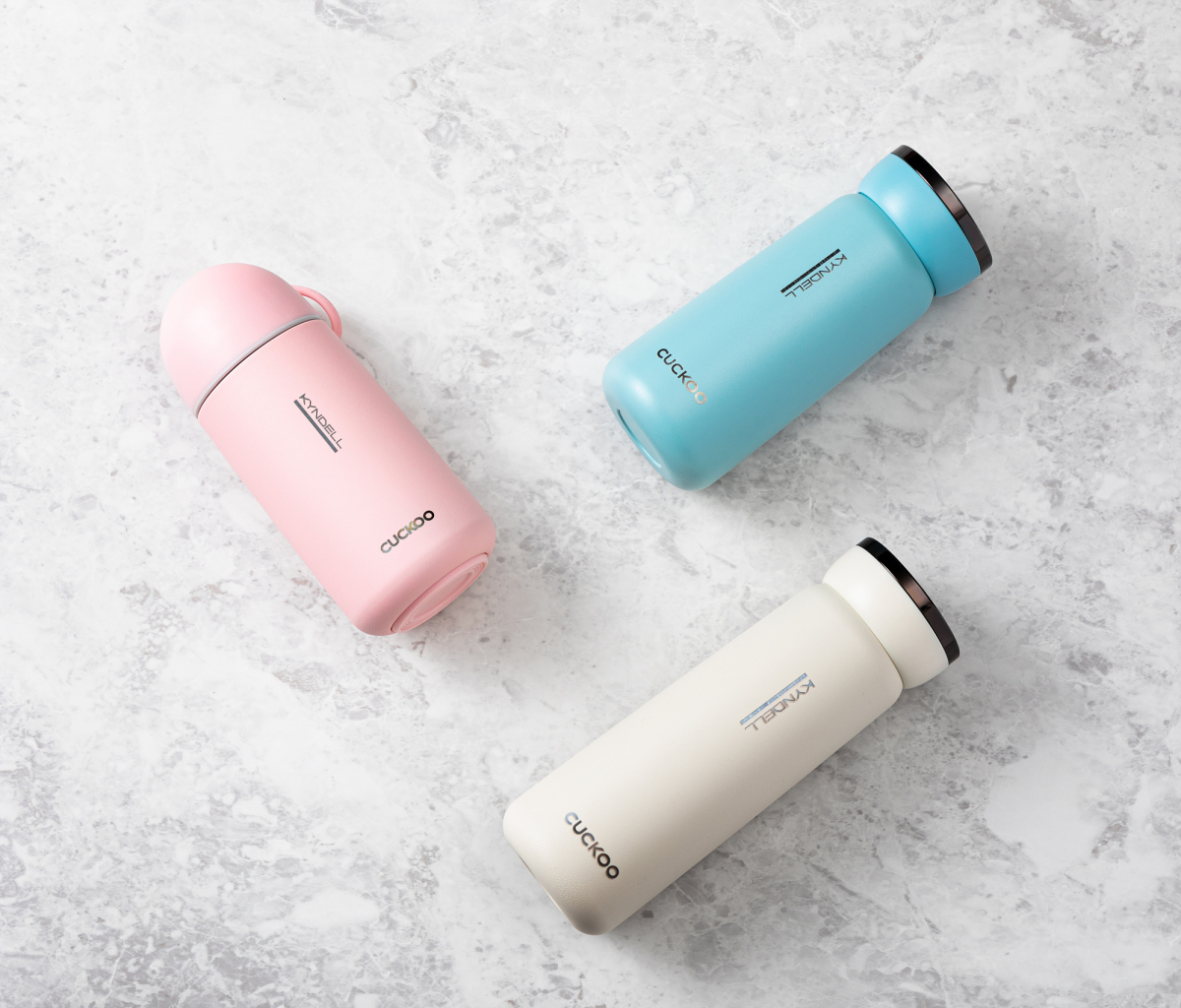 ▲쿠쿠 ‘킨델 텀블러 3종’ (사진제공=쿠쿠전자)