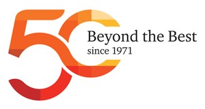 ▲삼일회계법인 창립 50주년 기념 엠블럼과 슬로건 ‘Beyond the Best’. 엠블럼은 숫자 50과 PwC 브랜드 색상, 그리고 무한대 기호를 연계하여 삼일회계법인의 지속가능성과 성장의 의미를 담았다. (자료제공=삼일회계법인)