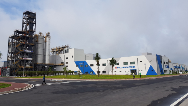 ▲코오롱인더 베트남 타이어코드 공장 전경. (사진제공=코오롱인더스트리)