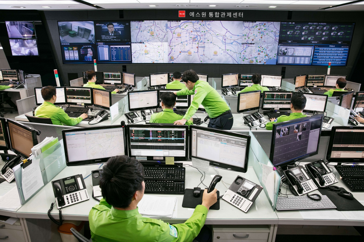 ▲에스원 통합관제센터 전경 (사진제공=에스원)