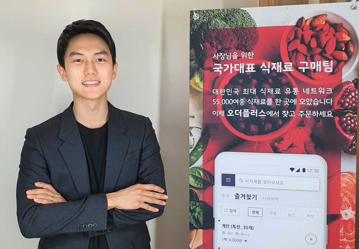 ▲지난 6일 송파구에 소재한 본사에서 박상진 오더플러스 대표가 이투데이와 인터뷰를 진행하고 있다.  (윤기쁨 기자 @modest12)