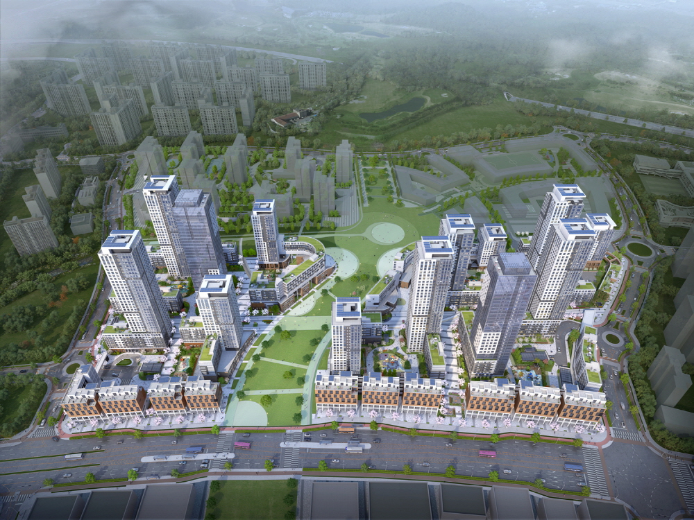 ▲'세종 리첸시아 파밀리에' 아파트 조감도. (자료 제공=신동아건설)