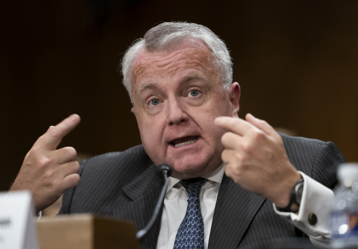 ▲존 설리번 러시아 주재 미국 대사. 사진은 그가 2019년 10월 상원 외교위원회 청문회에서 발언하는 모습. (AP뉴시스)