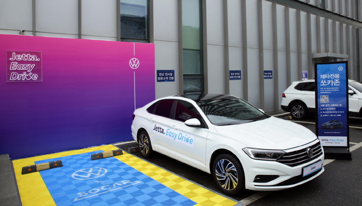 ▲폭스바겐코리아가 전국 전시장 및 서비스 등 19곳에 제타 쏘카존을 운영한다. (사진제공=폭스바겐코리아)