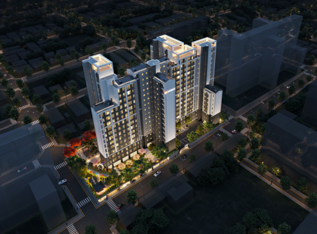 ▲삼익아파트2동 가로주택정비사업 조감도 (사진제공=호반건설)