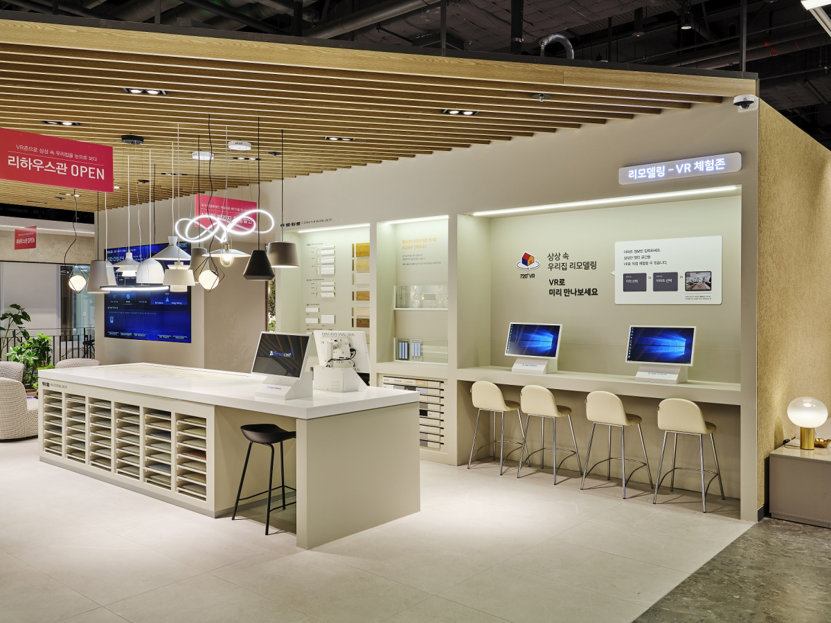 ▲대리점 상생 협력을 위한 한샘 리하우스 대형쇼룸 한샘 디자인파크 스타필드 안성점 매장 전경. (사진제공=한샘)