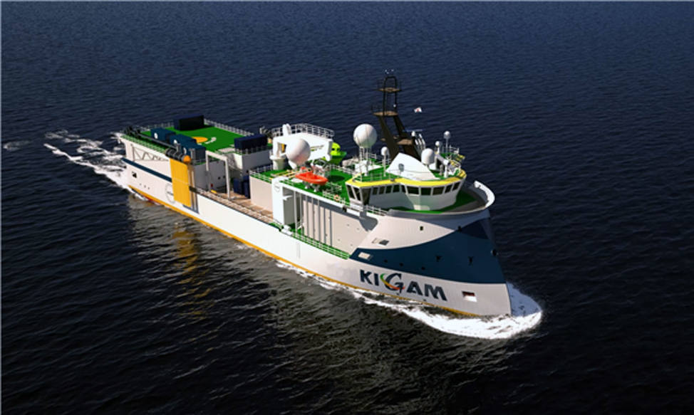 ▲해저자원 물리탐사연구선(가칭 탐해3호) 예상도. (사진제공=산업통상자원부)