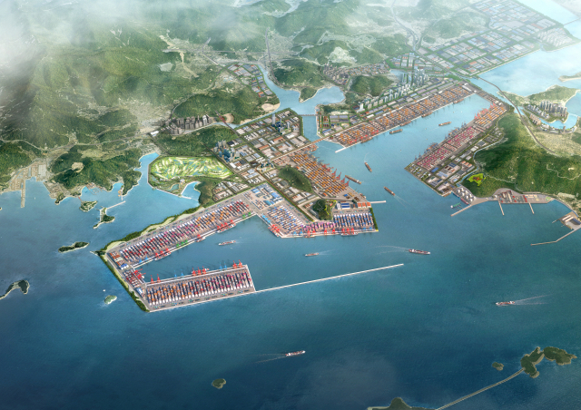 ▲진해신항(부산항 제2신항) 조감도. (사진제공=부산항만공사)