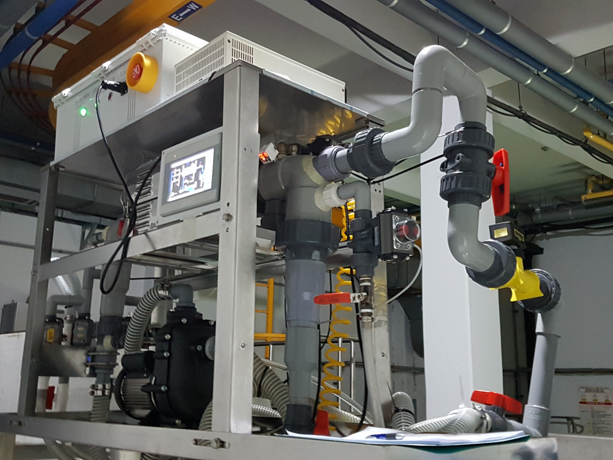 ▲에이런이 개발한 마이크로 필터링 시스템(NCFS) (사진제공=SK이노베이션)