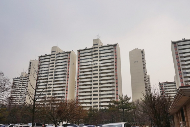 ▲분당신도시 야탑동 매화마을2단지. 총 1185가구로 이뤄진 이 아파트는 지난 25일 리모델링 조합 창립 총회를 열고 리모델링 사업 절차에 본격 착수했다. (네이버부동산)