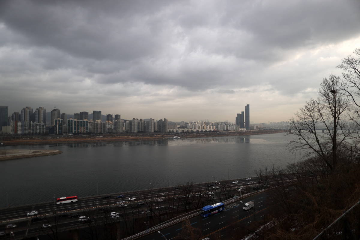 ▲'하늘 흐려요' (연합뉴스)