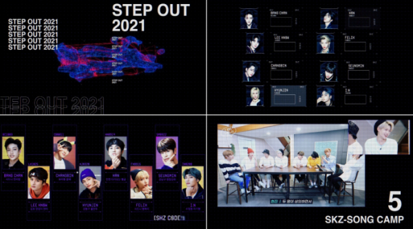 ▲스트레이 키즈(Stray Kids)(사진제공='Stray Kids "STEP OUT 2021"' 영상 화면 캡처)