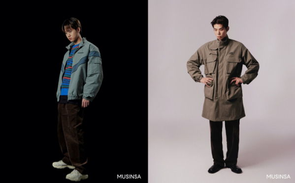 ▲안병웅X카키(사진=무신사(MUSINSA) 제공)