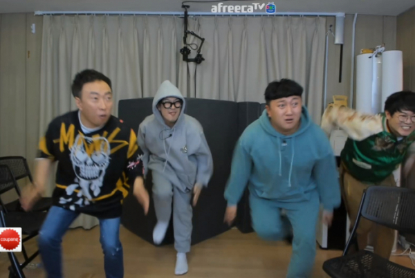 ▲'라이브맞짱' 박명수·하하·킹기훈·감스트(사진=아프리카TV 방송화면 캡처)