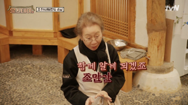 ▲윤스테이 촬영지 쌍산재 숙박업 운영 윤여정(사진=tvN 방송화면 캡처)