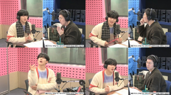 ▲김요한(사진=SBS 파워FM ‘김영철의 파워FM’ 보이는 라디오 캡처)