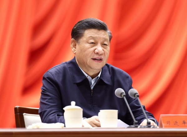▲시진핑 중국 국가주석이 11일 공산당 중앙당교에서 열린 세션에 참석해 연설을 하고 있다. 베이징/신화뉴시스
