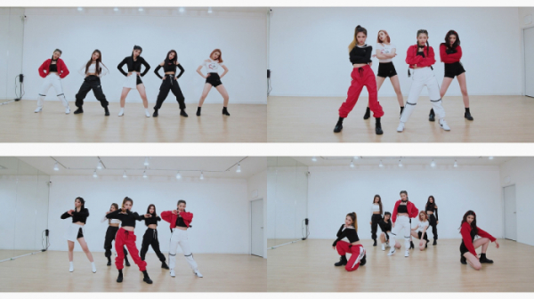 ▲트라이비 EXID 메들리 댄스 커버 영상 캡처컷(사진=티알엔터테인먼트, 유니버설뮤직 제공)