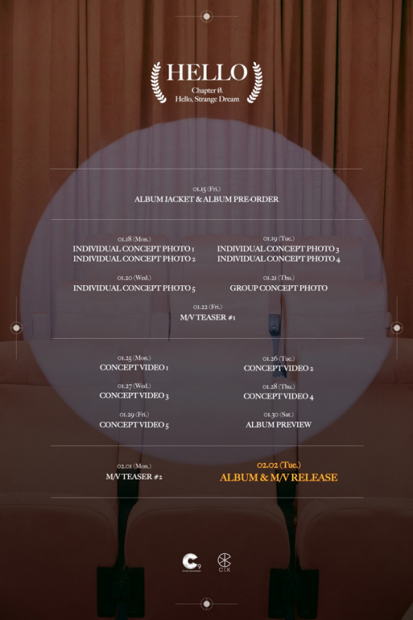 ▲CIX 스케줄러 이미지(사진=C9엔터테인먼트 제공)