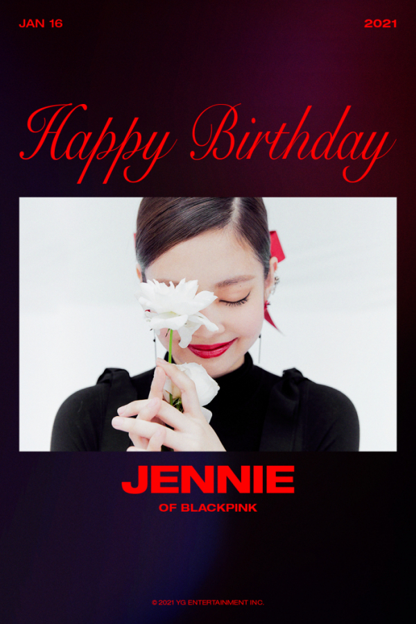 ▲제니 생일 축전(사진제공=YG엔터테인먼트)