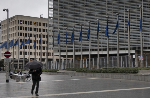 ▲벨기에 브뤼셀에 있는 유럽연합(EU) 본부 전경. 브뤼셀/AP뉴시스