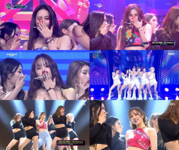 ▲유하 ‘오늘 조금 취해서 그래’ 음악방송 무대(사진제공=각 방송사)