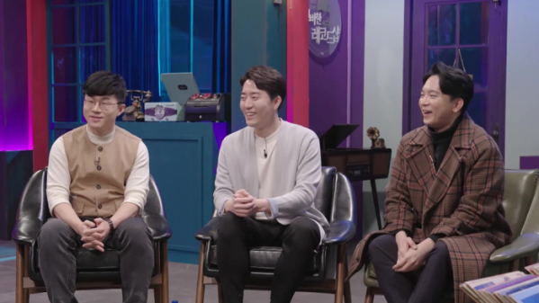 ▲'신비한 레코드샵’ 슈카, 부읽남, 신사임당(사진제공=JTBC)