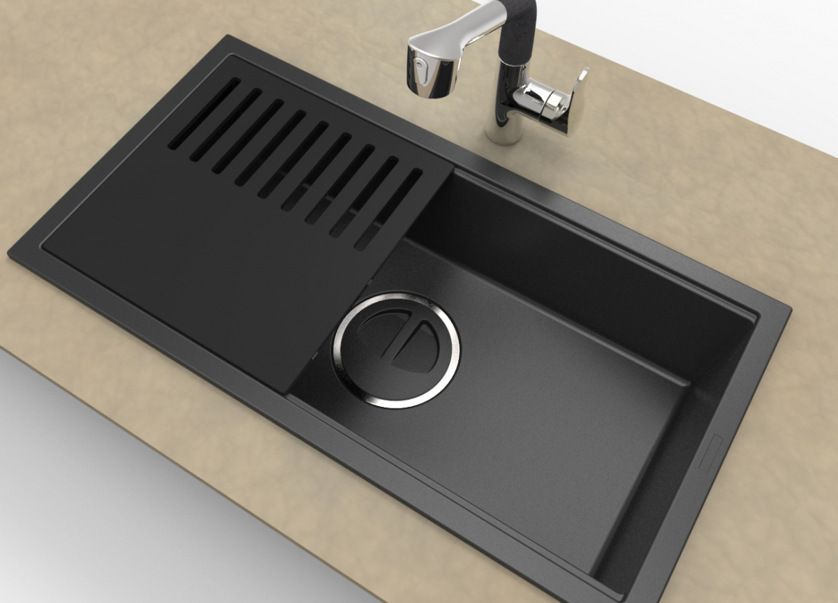 ▲백조씽크가 유럽 명품 씽크볼 ‘엘레시(elleci)’와 협업한 베스트870(BEST870).  (사진제공=백조씽크)