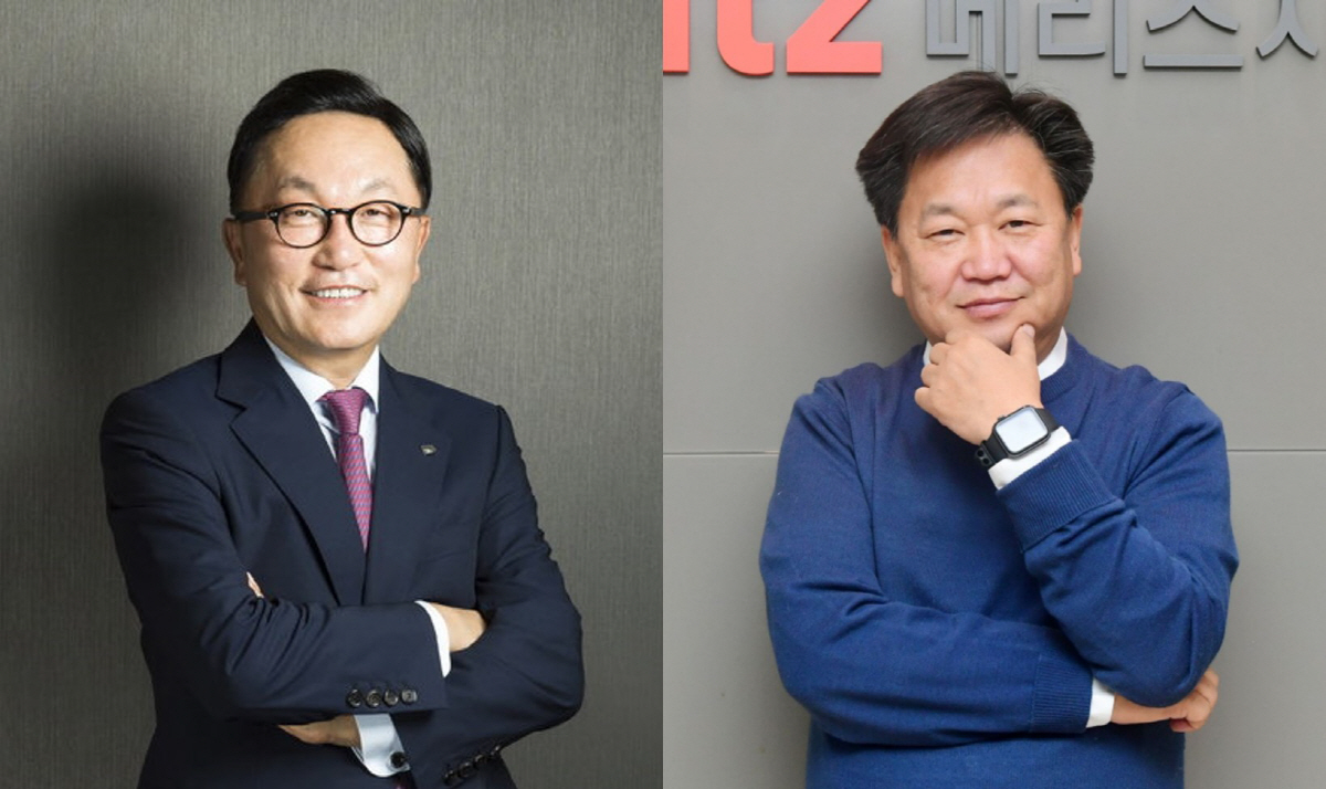 ▲(왼쪽부터) 박현주 미래에셋대우 회장, 존 리 메리츠자산운용 대표 (사진출처=미래에셋대우, 고이란 기자 @photoeran)