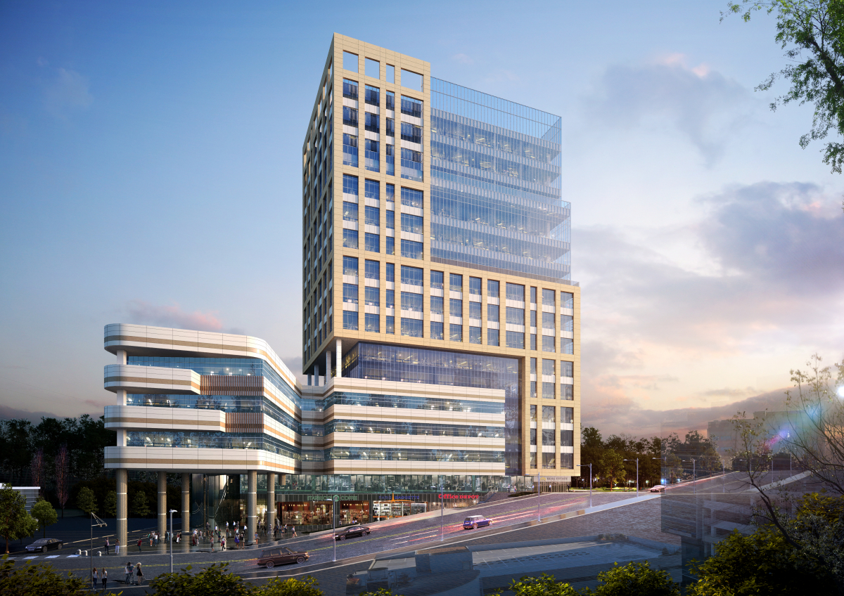 ▲경기 수원시 영통구 이의동 '광교 Q캠퍼스' 지식산업센터 투시도. (자료 제공=브릭커뮤니케이션)