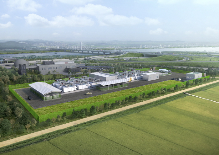 ▲빛고을 수소연료전지 발전소 조감도. (사진제공=한국중부발전)