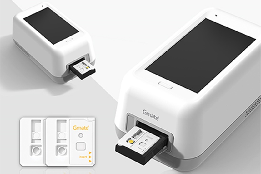 ▲필로시스헬스케어의 코로나19 진단 의료기기인 Gmate COVID-19 (필로시스헬스케어)