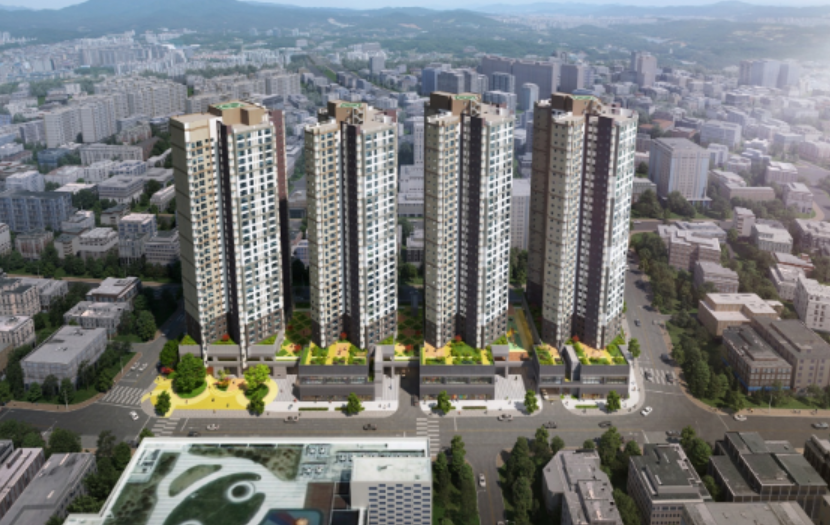 ▲대구 신천동 주상복합 신축공사 조감도. (자료제공=신동아건설)