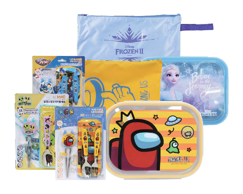 ▲신학기 행사 식판 수저세트 (사진제공=롯데마트)