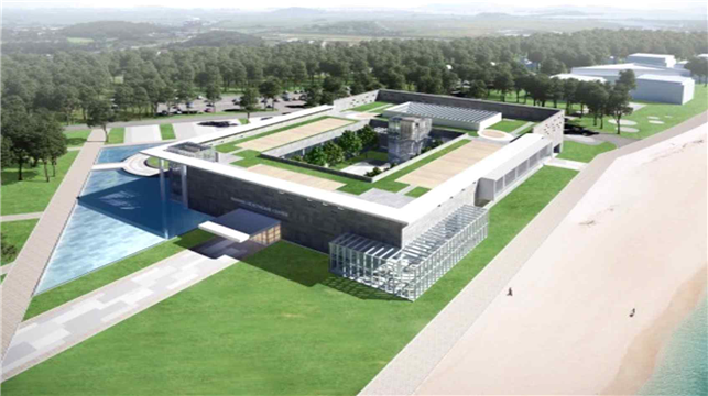 ▲2022년 운영 예정인 완도 해양치유센터 조감도. (사진제공=해양수산부)