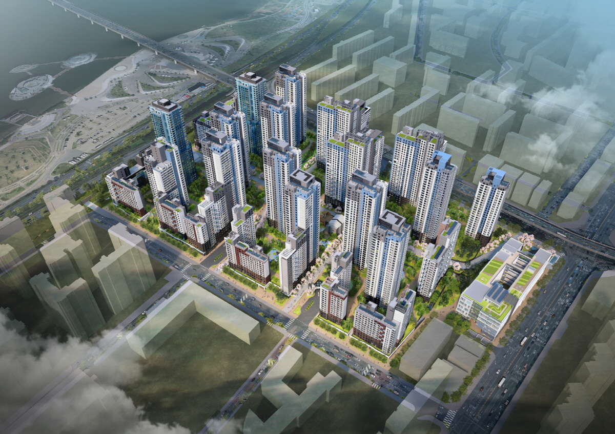 ▲삼성물산 ‘래미안 원베일리’ 아파트 조감도